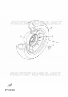 ACHTERWIEL voor Yamaha YP250R 2011