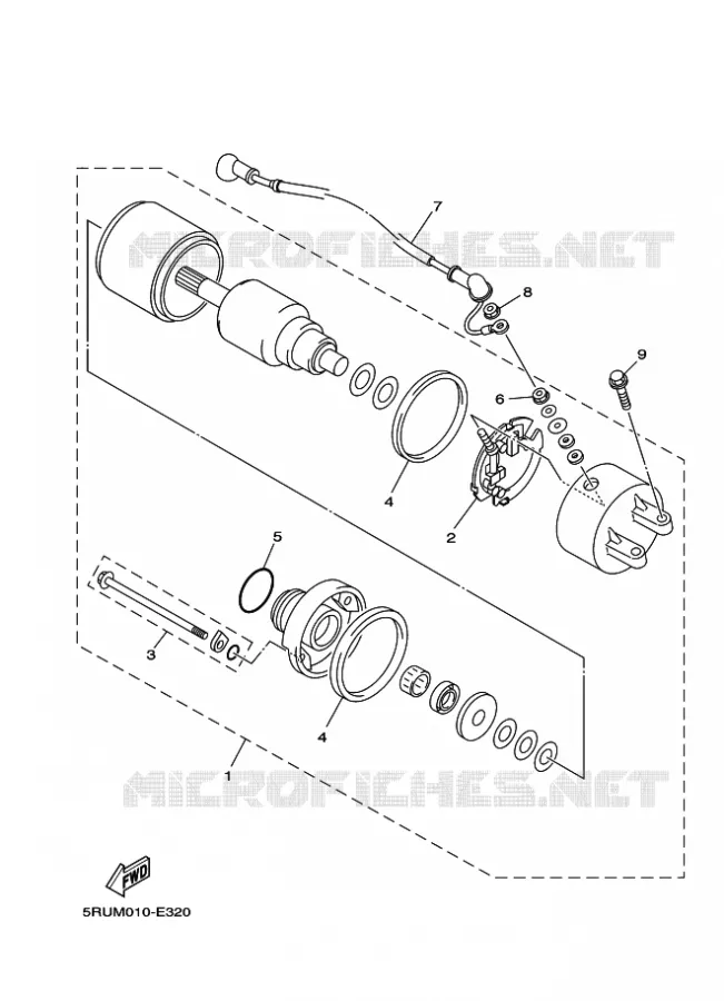 STARTMOTOR Yamaha SCOOTER 400 2011 MAJESTY  YP400