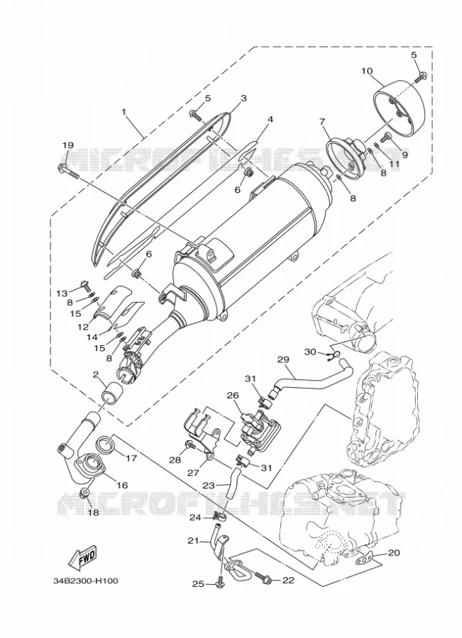 UITLAAT Yamaha SCOOTER 400 2011 MAJESTY  YP400