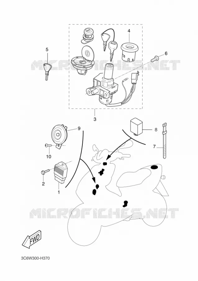ELECTRISCH 1 Yamaha SCOOTER 50 2011 NITRO  YQ50 NITRO
