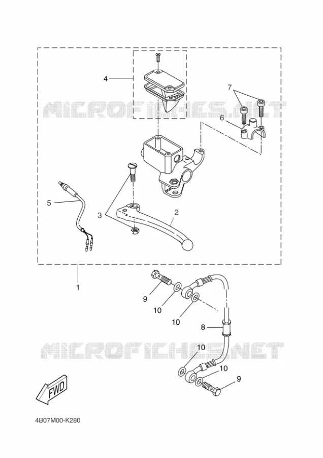REMPOMP ACHTER Yamaha SCOOTER 50 2011 NITRO NAKED  YQ50L NITRO NAKED