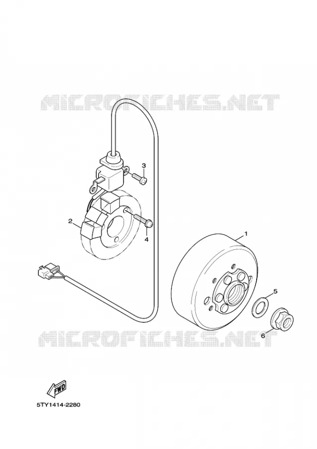 DYNAMO Yamaha SCOOTER 125 2011 BWS  YW125 BW'S 125