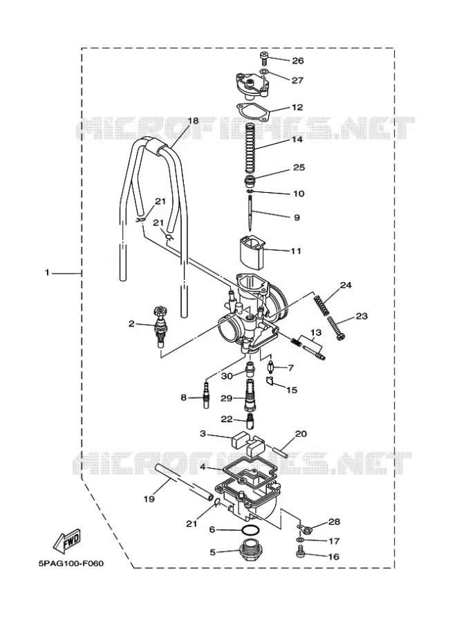 CARBURATEUR  Yamaha MOTO 85 2011 YZ  YZ85