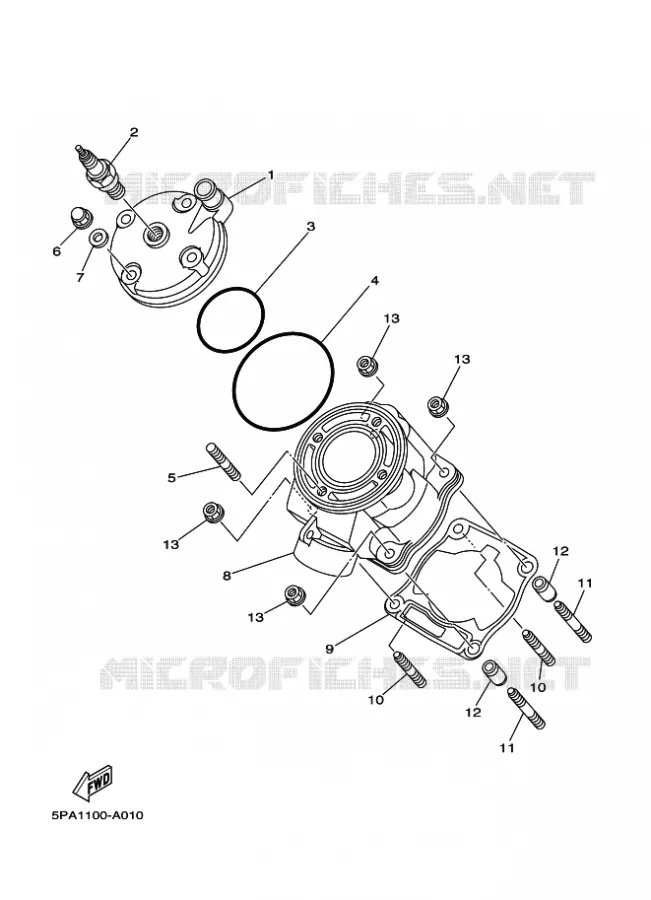 CILINDER Yamaha MOTO 85 2011 YZ  YZ85