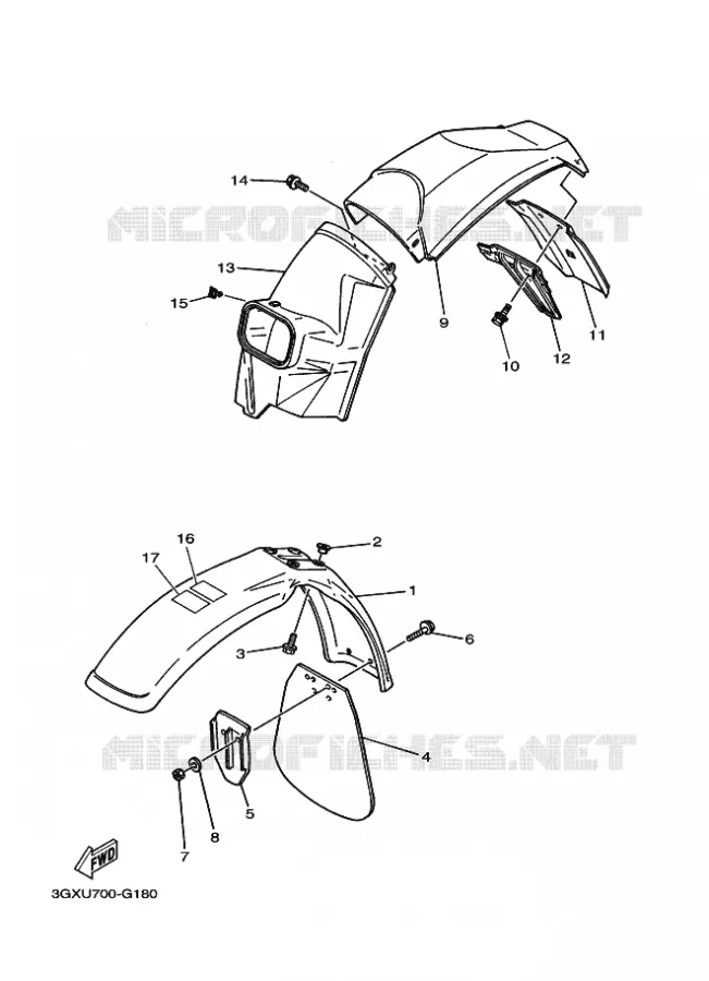 SPATBORD Yamaha MOTO 200 2012 AG  AG200F