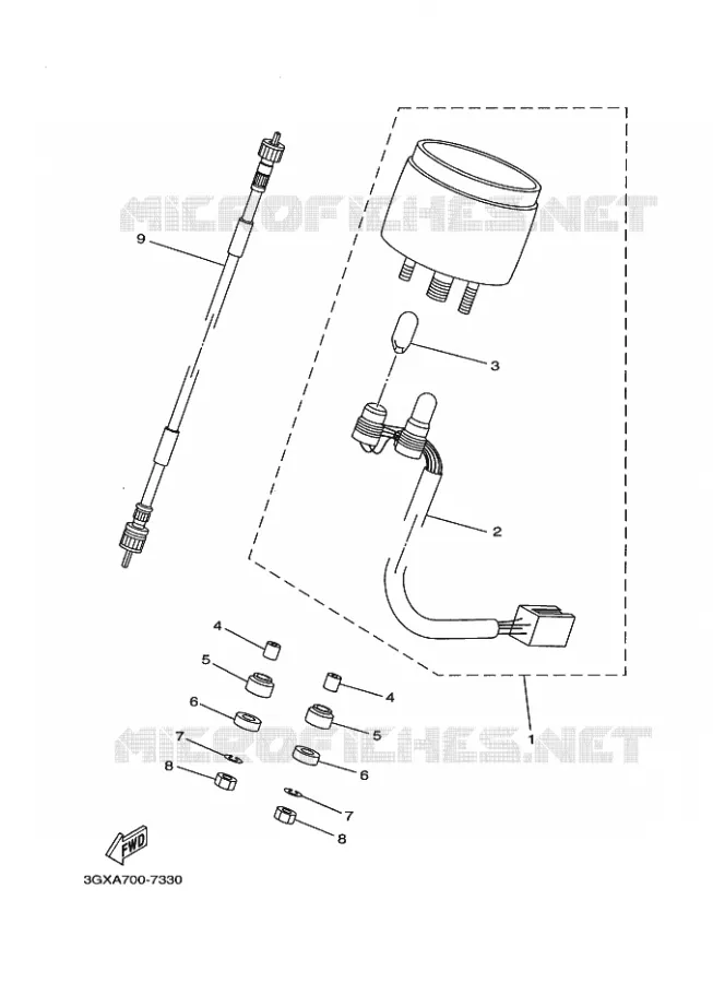 TELLERSET Yamaha MOTO 200 2012 AG  AG200F