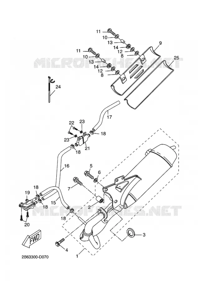 UITLAAT Yamaha SCOOTER 50 2012 BW'S  CW50 BW'S