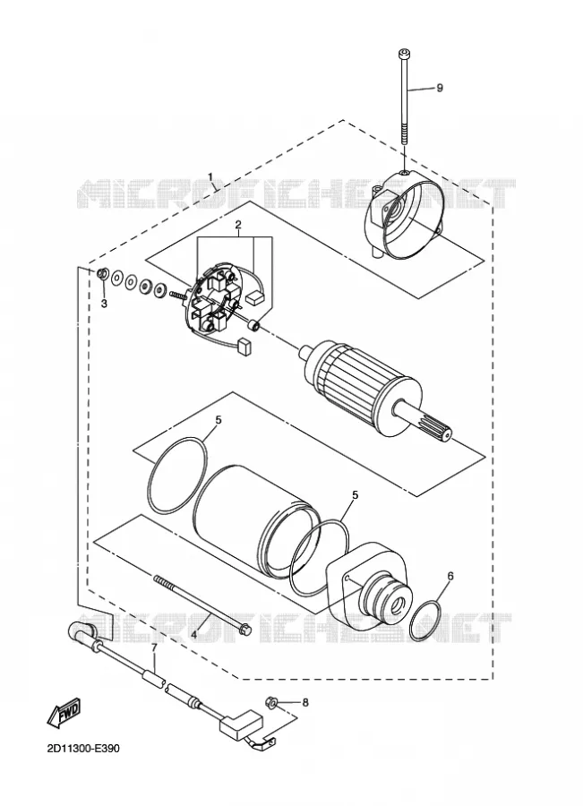 STARTMOTOR Yamaha MOTO 1000 2012 FZ1  FZ1-N