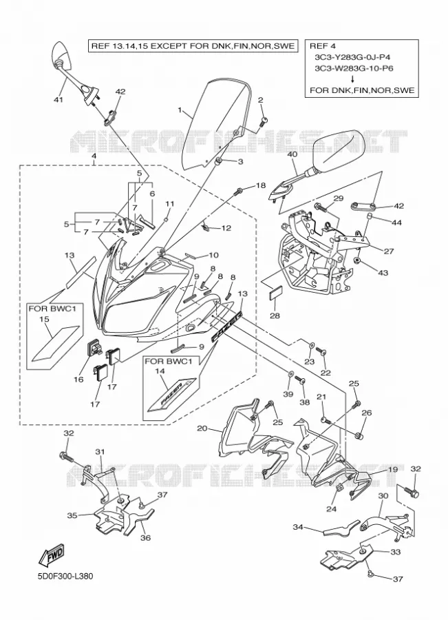KAP 1 Yamaha MOTO 1000 2012 FAZER ABS  FZ1-SA