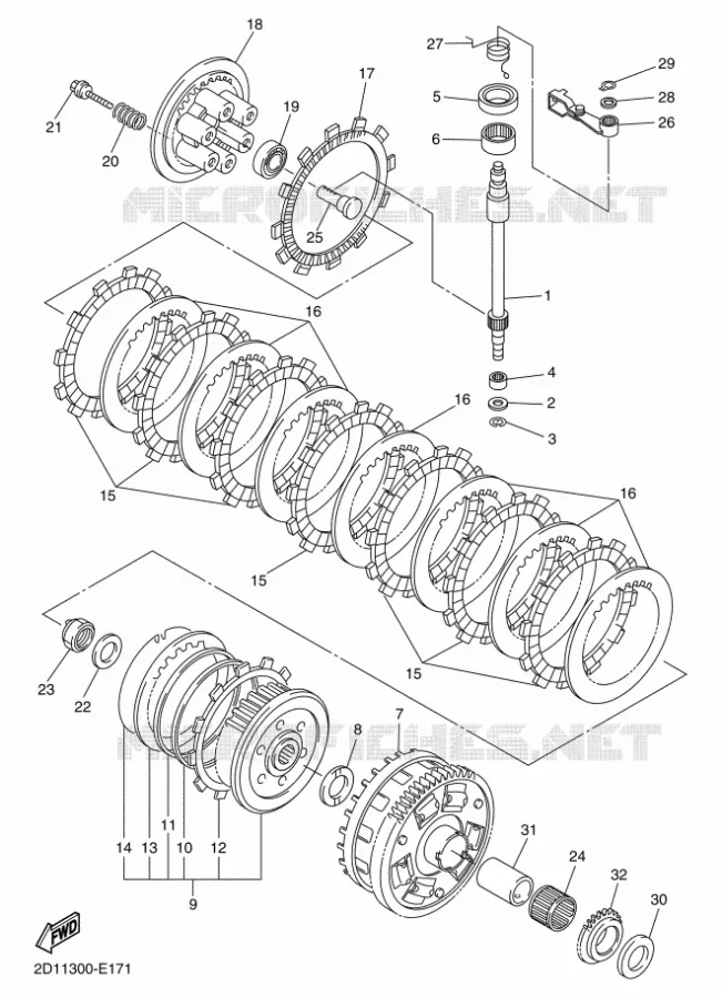 STARTMOTOR KOPPELINGS Yamaha MOTO 1000 2012 FAZER ABS  FZ1-SA
