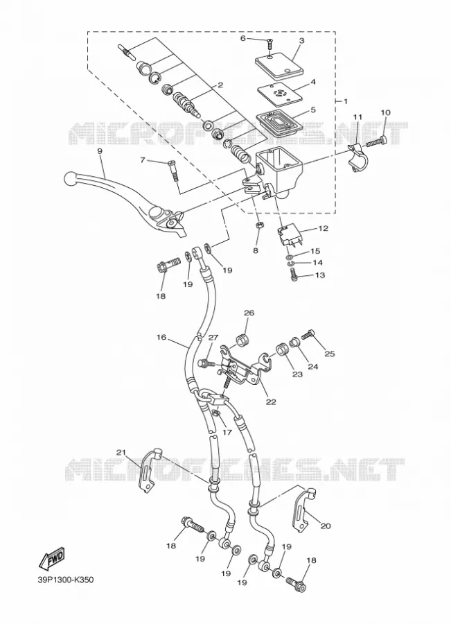 REMPOMP VOOR Yamaha MOTO 800 2012 FZ8  FZ8-N