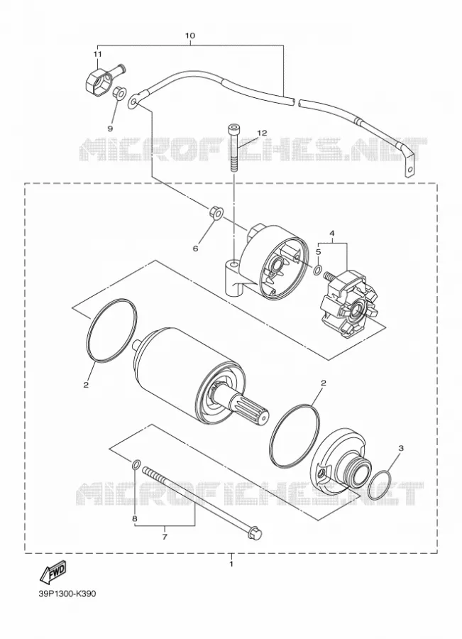 STARTMOTOR Yamaha MOTO 800 2012 FZ8 ABS  FZ8-NA