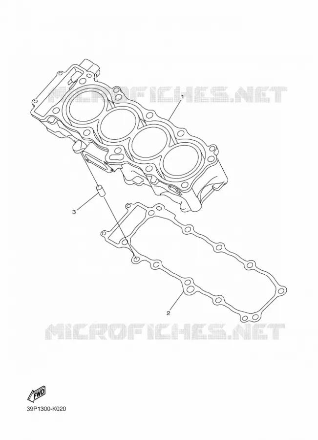 CILINDER Yamaha MOTO 800 2012 FZ8 ABS  FZ8-NA