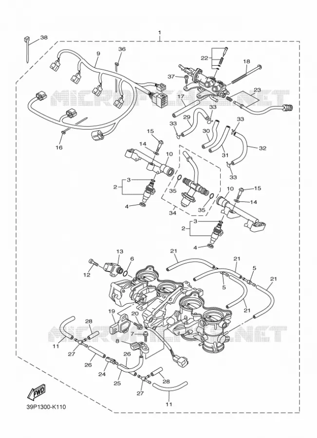 INLAAT 2 Yamaha MOTO 800 2012 FAZER  FZ8-S