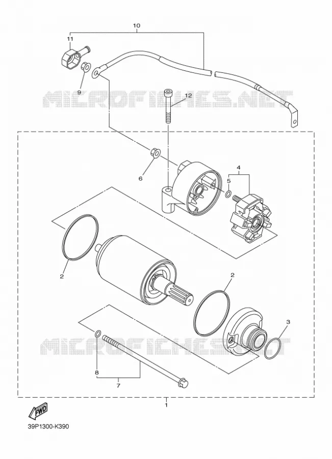 STARTMOTOR Yamaha MOTO 800 2012 FAZER  FZ8-S