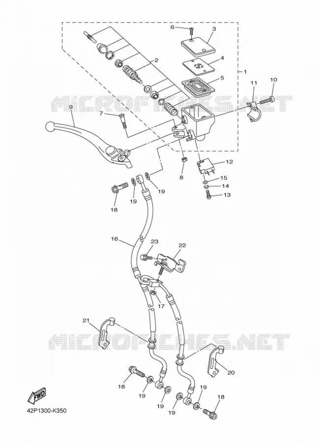 REMPOMP VOOR Yamaha MOTO 800 2012 FAZER  FZ8-S