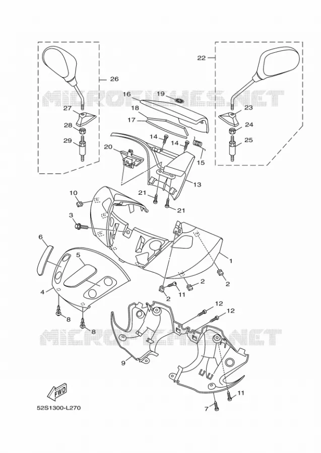 KAP 1 Yamaha SCOOTER 125 2012 OCEO  HW125 OCEO