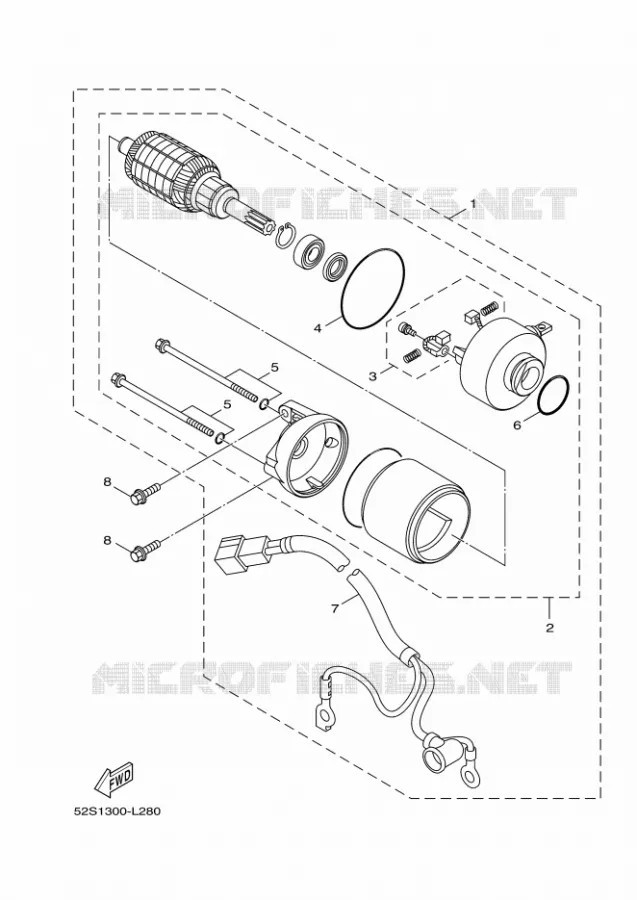 STARTMOTOR Yamaha SCOOTER 125 2012 OCEO  HW125 OCEO
