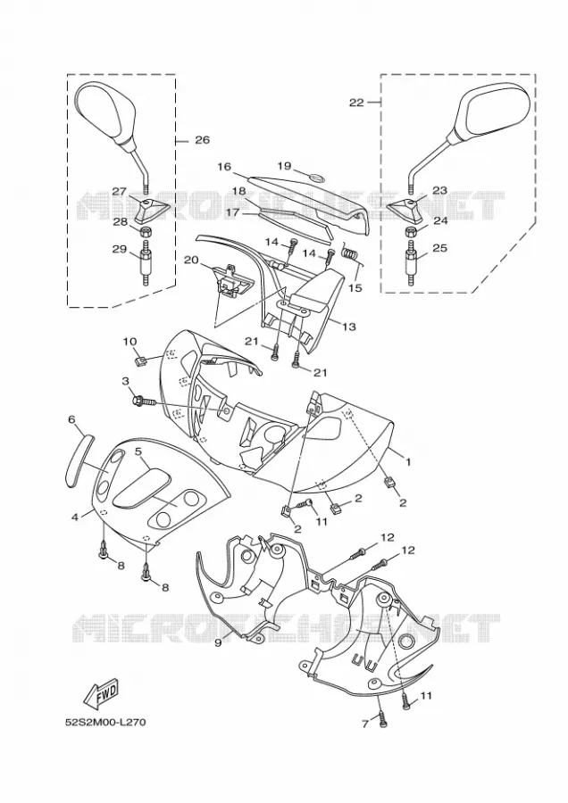 KAP 1 Yamaha SCOOTER 125 2012 OCEO  HW125 OCEO