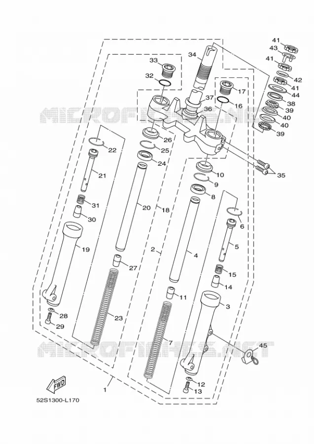 VOORVORK Yamaha SCOOTER 150 2012 XENTER  HW151