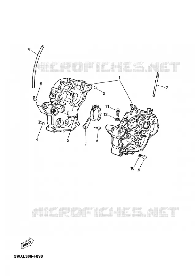 CARTERDELEN Yamaha MOTO 50 2012 TZR  TZR50