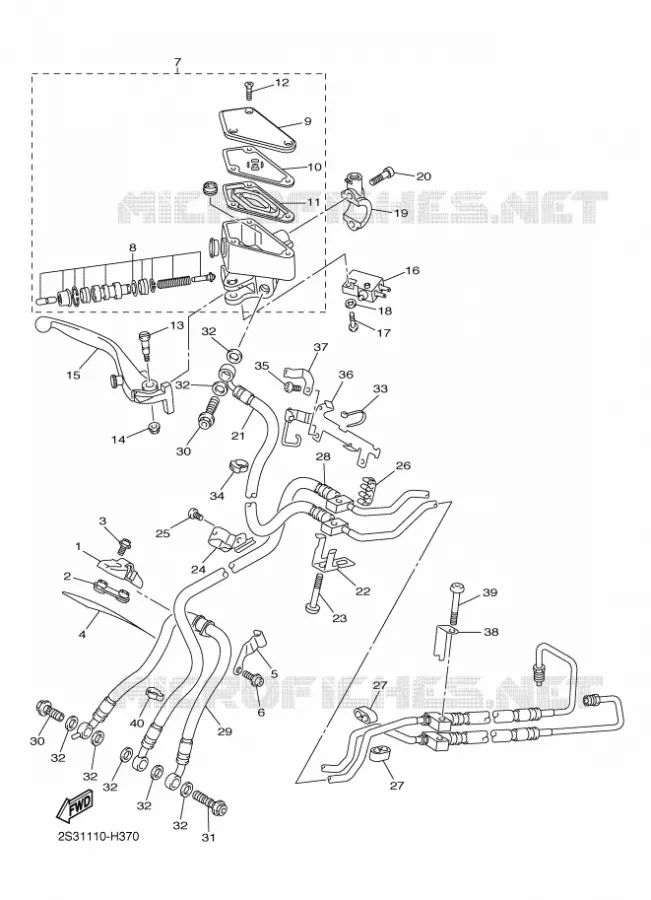 REMPOMP VOOR Yamaha MOTO 1700 2012 VMAX  VMX17
