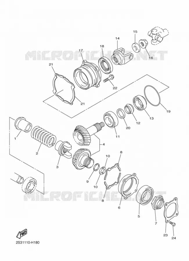 TRANSMISSIE Yamaha MOTO 1700 2012 VMAX  VMX17