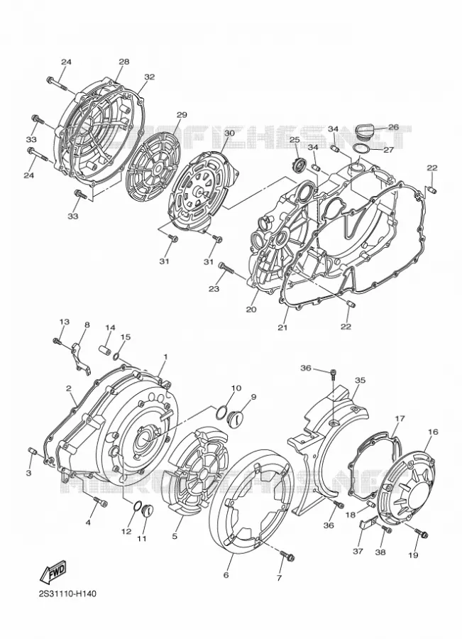 DEKSEL - MOTOR 1 Yamaha MOTO 1700 2012 VMAX  VMX17