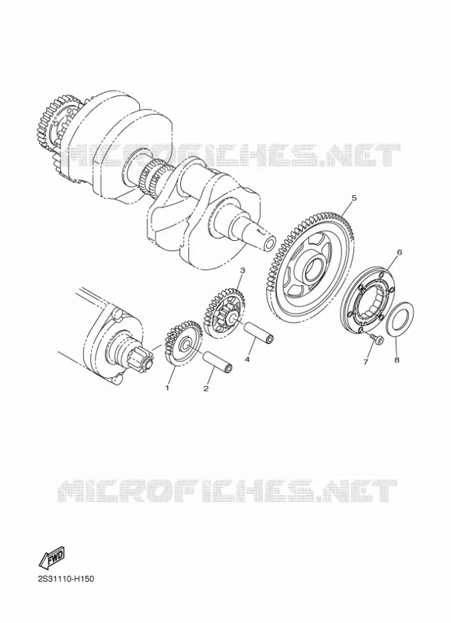 STARTMOTOR KOPPELINGS Yamaha MOTO 1700 2012 VMAX  VMX17