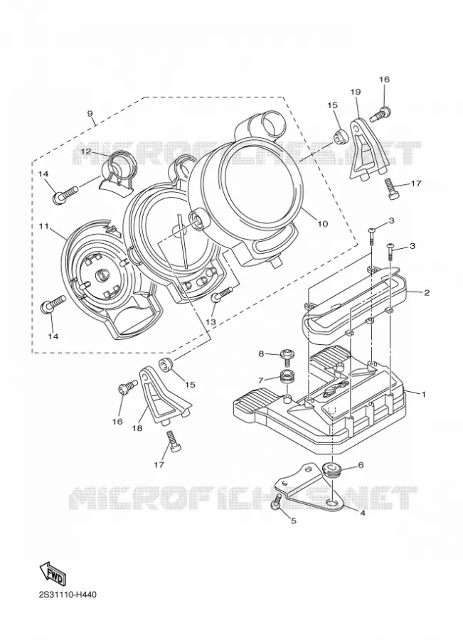 TELLERSET Yamaha MOTO 1700 2012 VMAX  VMX17