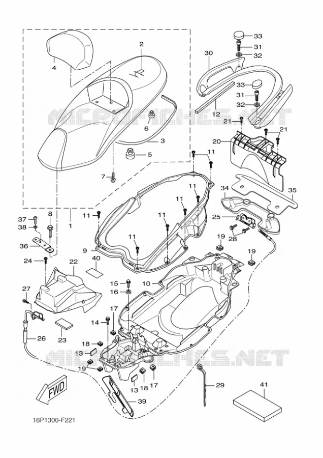 SELLE Yamaha SCOOTER 125 2012 XCITY  VP125 XCITY