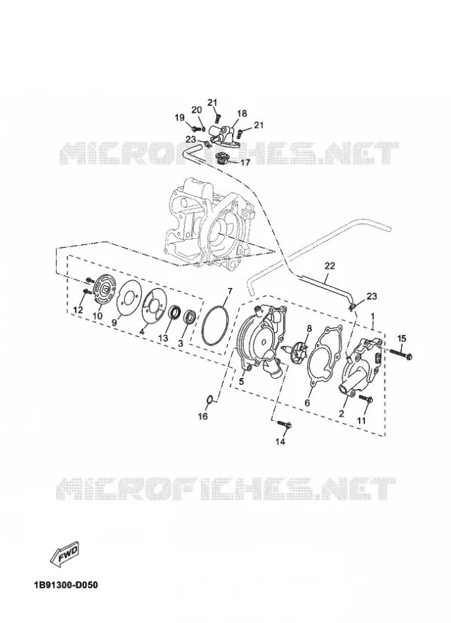 WATERPOMP / SLANGEN Yamaha SCOOTER 125 2012 XCITY  VP125 XCITY