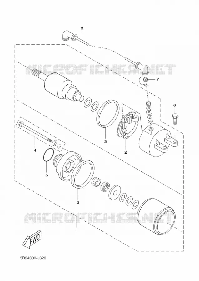 STARTMOTOR Yamaha SCOOTER 250 2012 XCITY  VP250 XCITY
