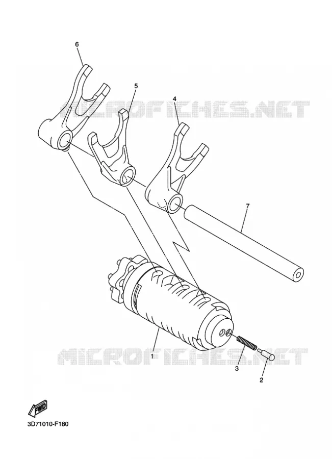 SCHAKELWALS Yamaha MOTO 250 2012 WR-R  WR250R