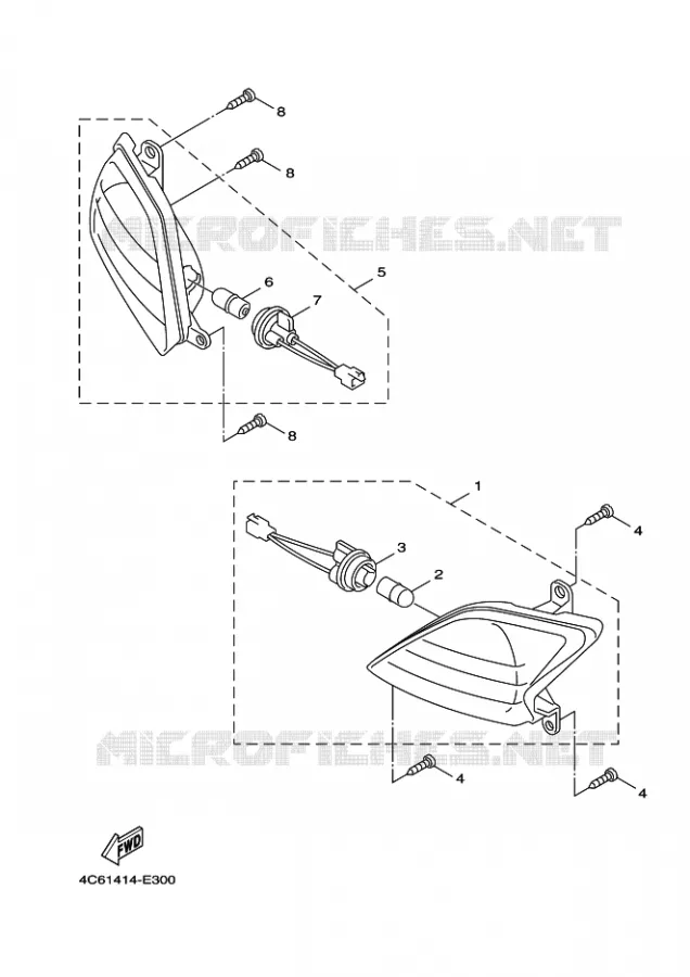 KNIPPERLICHT Yamaha SCOOTER 125 2012 CYGNUS  XC125