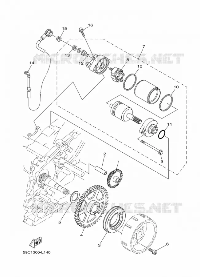 STARTMOTOR Yamaha SCOOTER 530 2012 TMAX  XP500