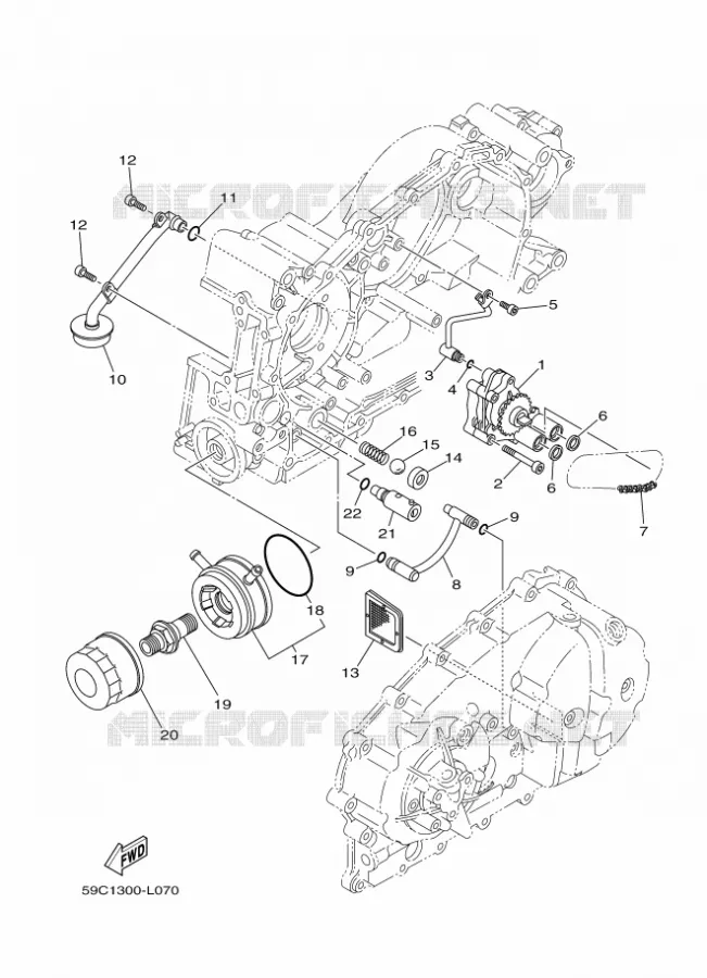 OLIEPOMP Yamaha SCOOTER 530 2012 TMAX ABS  XP500A