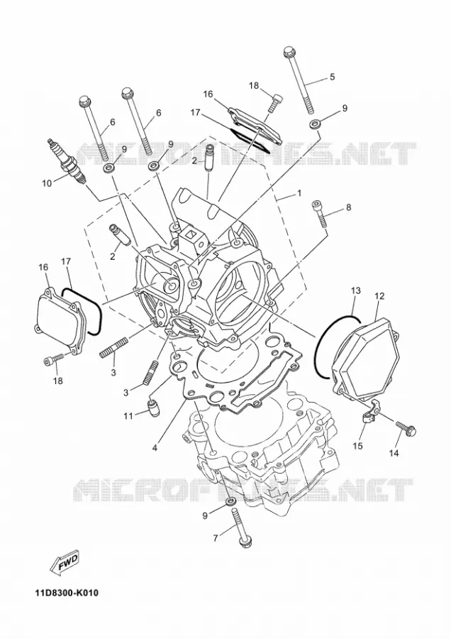 CILINDERKOP Yamaha MOTO 660 2012 XTZ TENERE  XT660Z TENERE