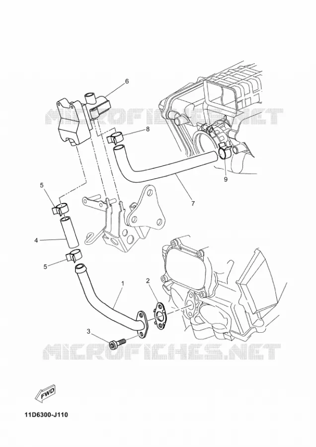AIR INDUCTION SYSTEM AIS Yamaha MOTO 660 2012 TENERE ABS  XT660ZA
