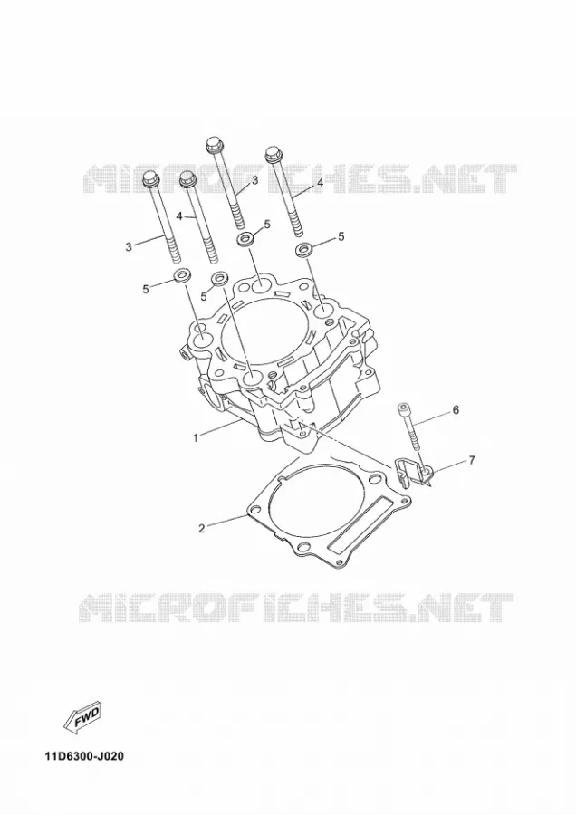 CILINDER Yamaha MOTO 660 2012 TENERE ABS  XT660ZA