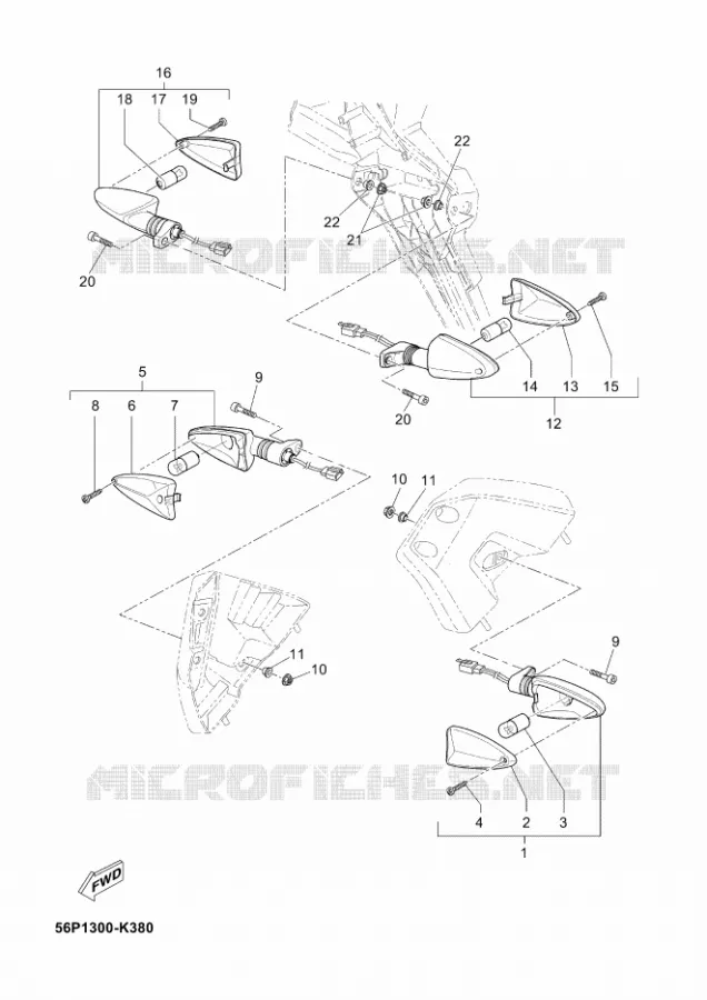KNIPPERLICHT Yamaha MOTO 660 2012 TENERE ABS  XT660ZA