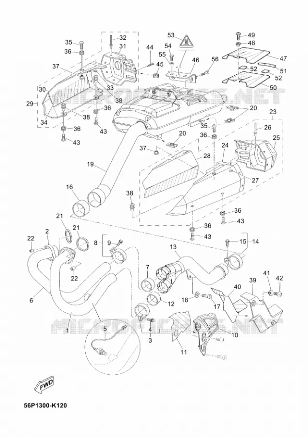 UITLAAT Yamaha MOTO 660 2012 TENERE ABS  XT660ZA