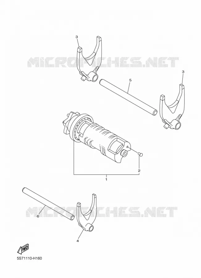 SCHAKELWALS Yamaha MOTO 950 2012 MIDNIGHT STAR  XVS950A