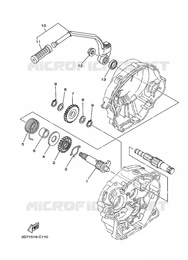 STARTMOTOR Yamaha MOTO 125 2012 YBR  YBR125E