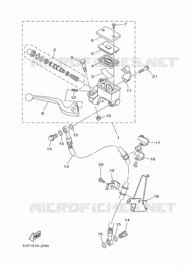 REMPOMP VOOR Yamaha MOTO 125 2012 YBR  YBR125ED