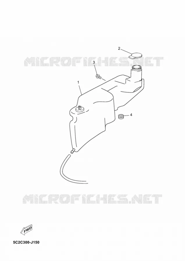 OLIE RESERVOIR Yamaha SCOOTER 50 2012 NEOS  YN50