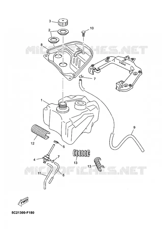 BENZINE TANK Yamaha SCOOTER 50 2012 NEOS  YN50 NEO'S
