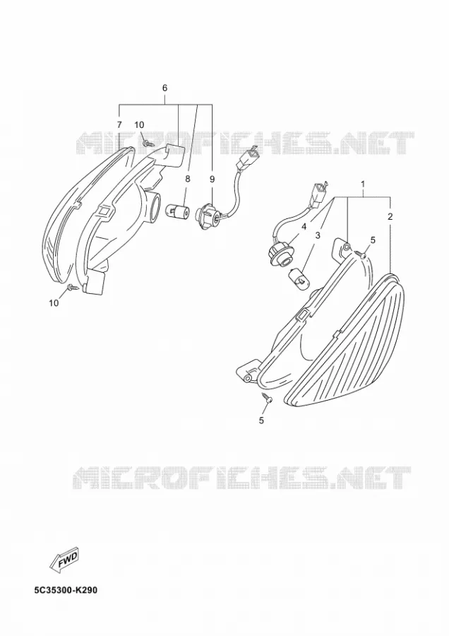 KNIPPERLICHT Yamaha SCOOTER 50 2012 NEOS  YN50 NEO'S