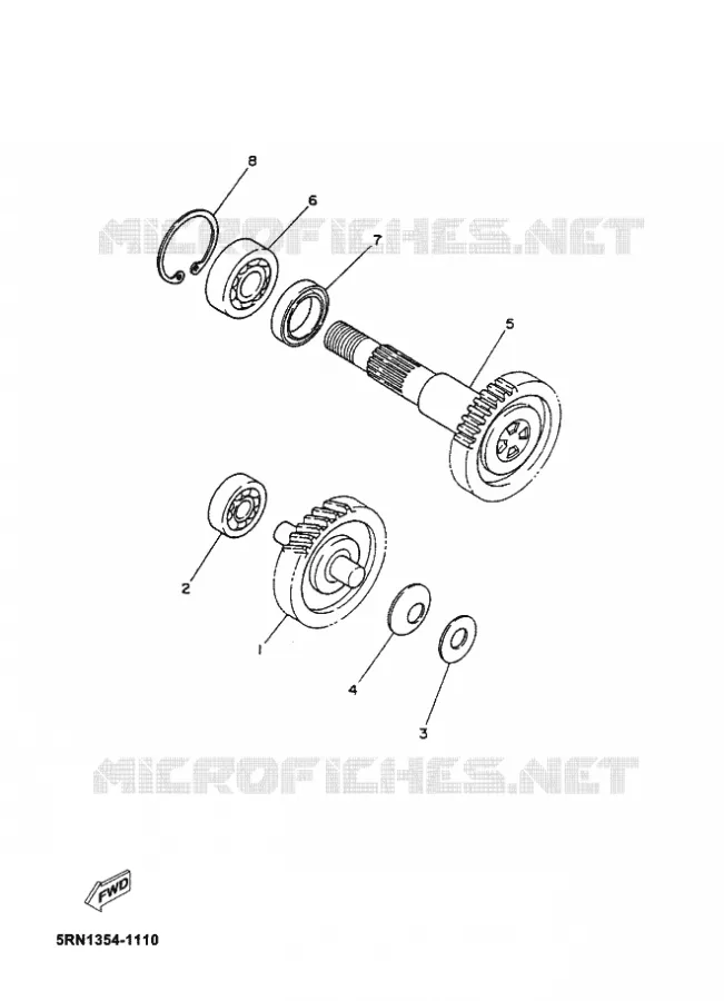 TRANSMISSIE Yamaha SCOOTER 50 2012 NEOS  YN50 NEO'S