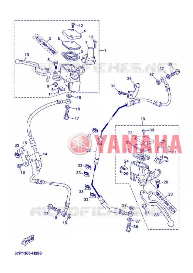 REMPOMP VOOR Yamaha SCOOTER 125 2012 XMAX  YP125R
